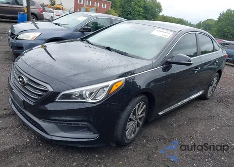 2015 Hyundai Sonata Sport z USA, uszkodzony, nr VIN 5NPE34AF4FH109273